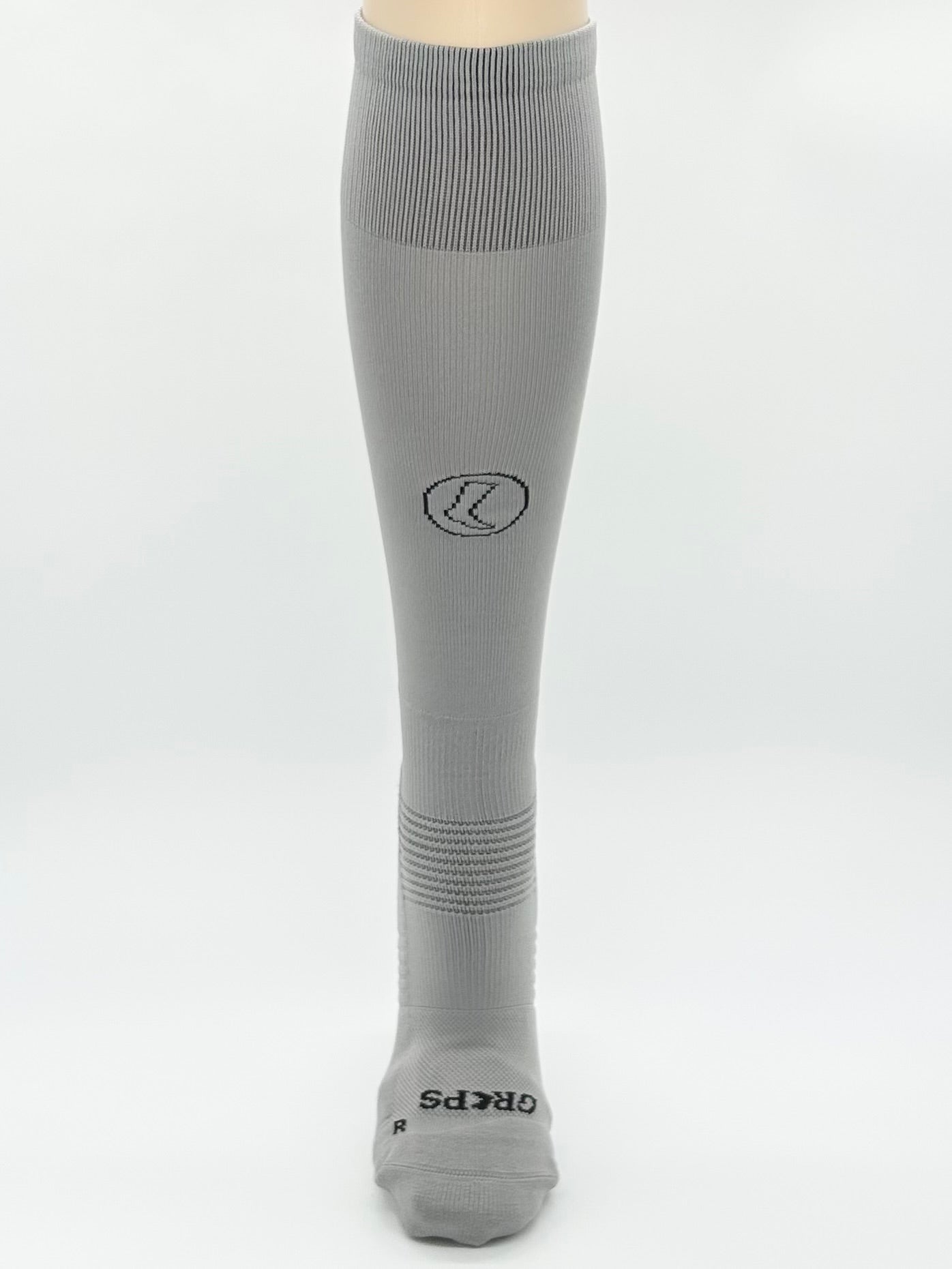 Knee High Grey Grip Socks