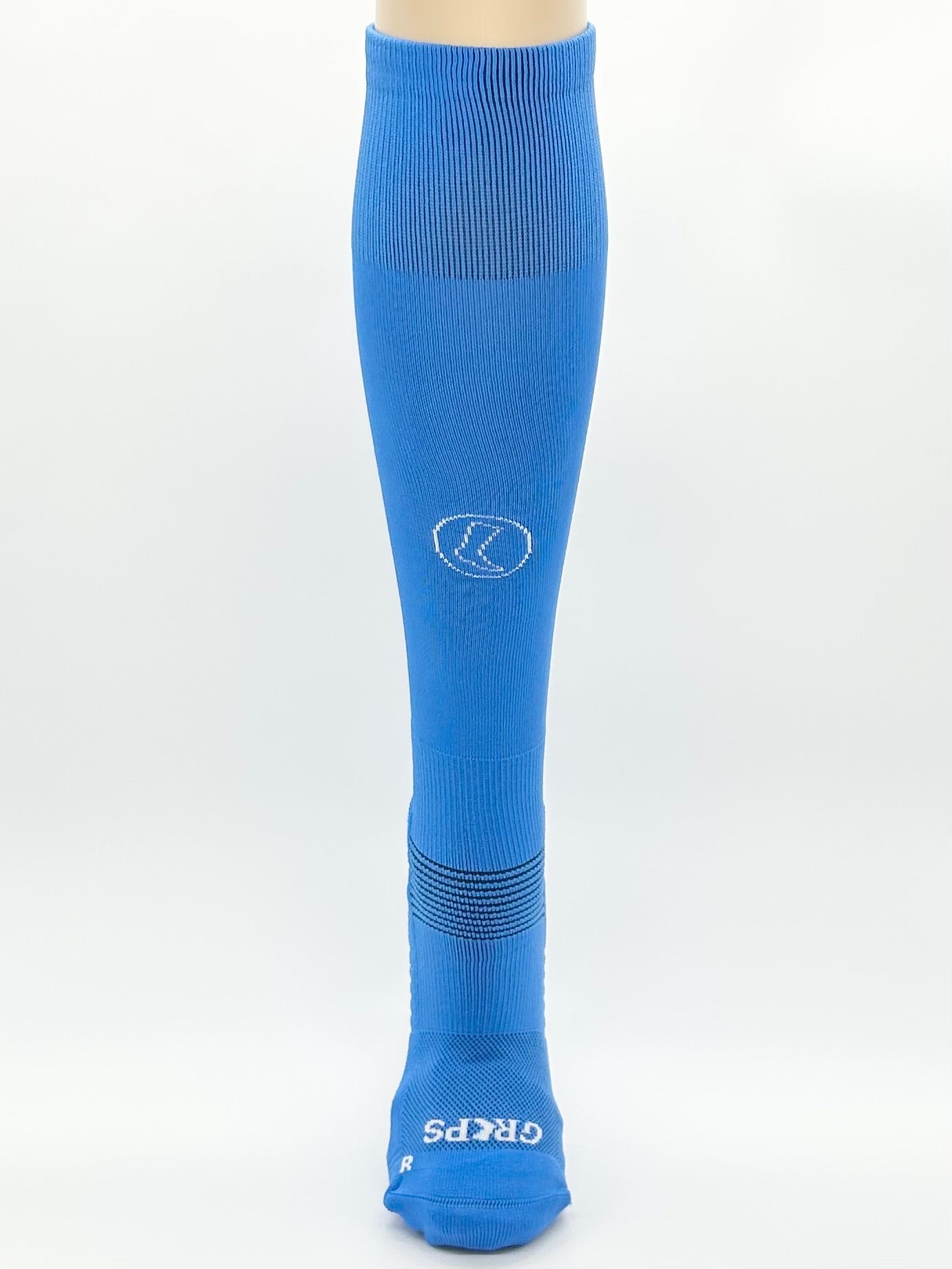 Knee High Blue Grip Socks